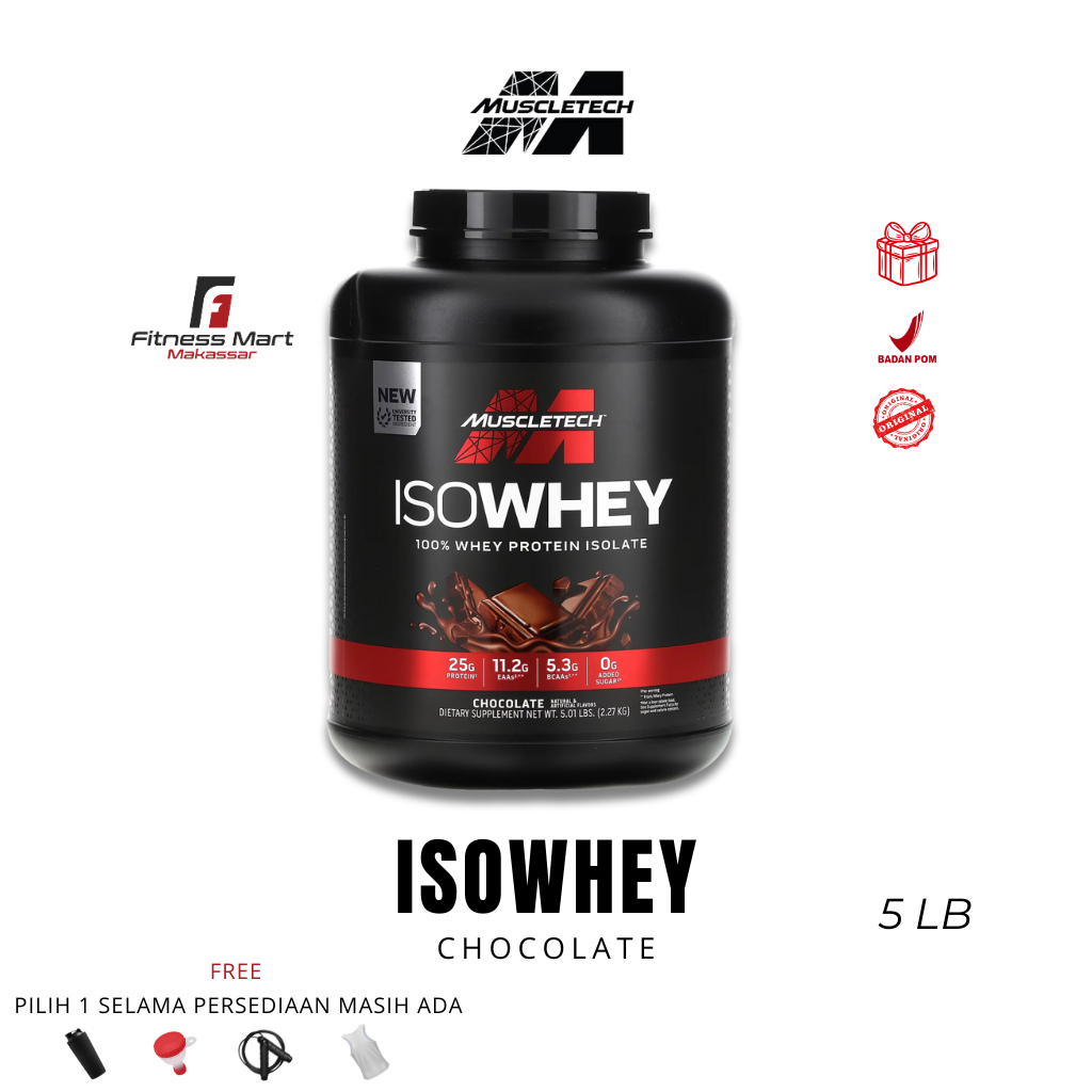 Muscletech Iso Whey 100% Whey Protein Isolate 5 Lbs