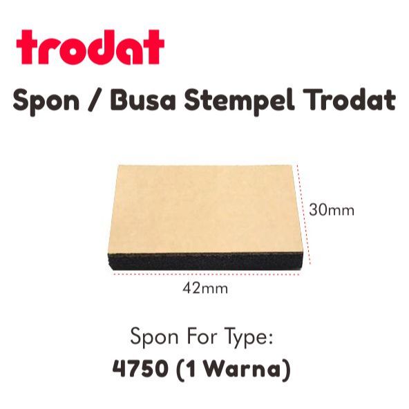 

Spon/Busa Stempel Trodat Type 4750 (1 Warna)