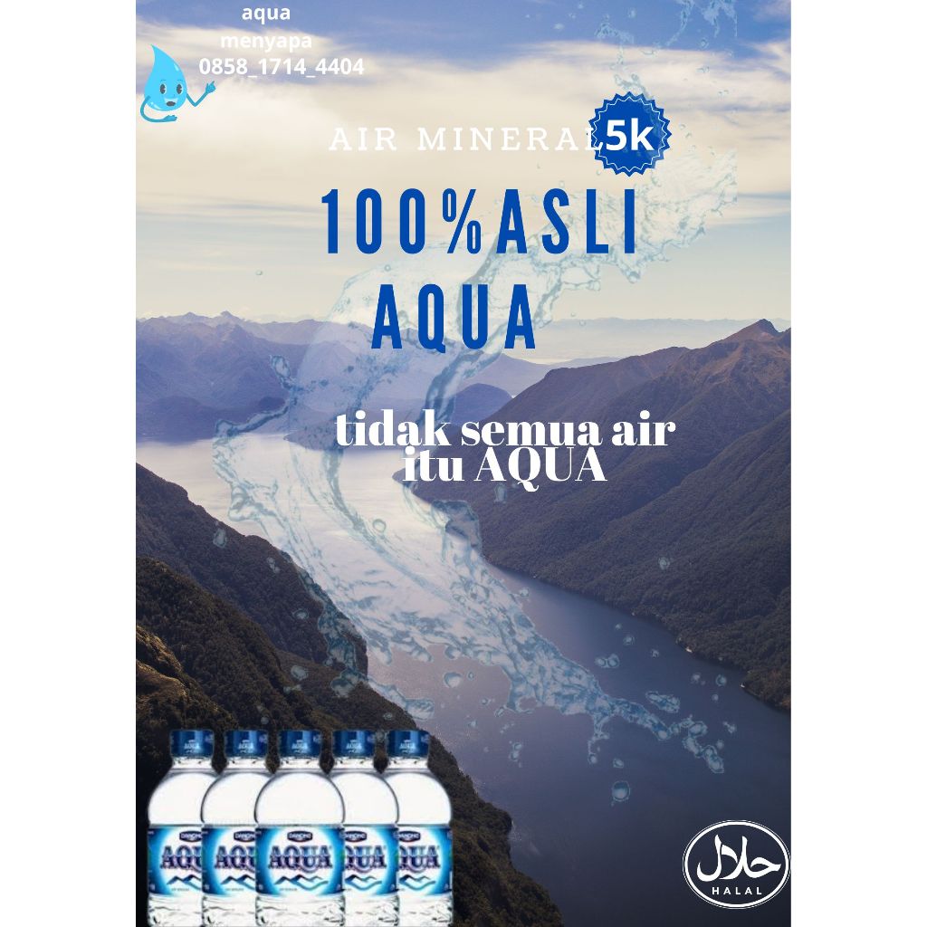 

air aqua100%indonesia