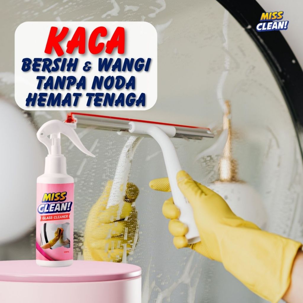 Cairan pembersih dan pengkilap kaca cermin kaca jendela kaca meja