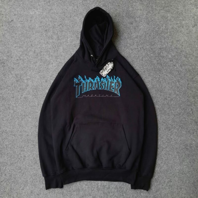 jaket sweater hoodie thrasher full tag&label