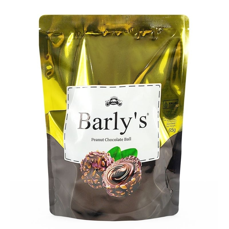

Barly's Peanut Chocolate Ball 65gr / Barlys Peanut Chocolate Ball / Peanut Bar Ball / Biskuit Coklat