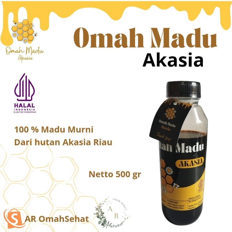 

(AR OmahSehat)Madu Akasia dari Omah Madu Akasia, Madu Murni,Madu asli 100% netto 500gr