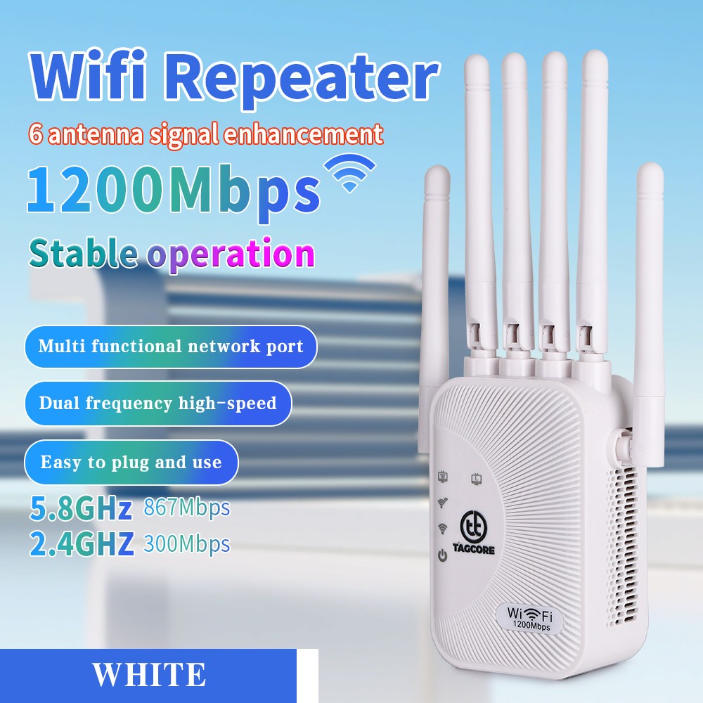 Repeater 6 Antena Wireless Repeater Extender/Signal Range Extender - ctr