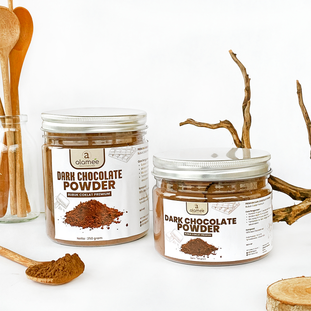 

ALAMEE Coklat Bubuk Dark Chocolate Powder Minuman Serbuk Kakao Cocoa Gluten Free Tanpa Gula