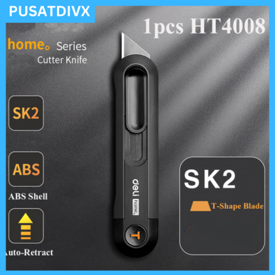 

SANJI DELI PISAU CUTTER AUTO RETRACT ABS T SHAPE BLADE SK2 HT4008 BLACK HITAM