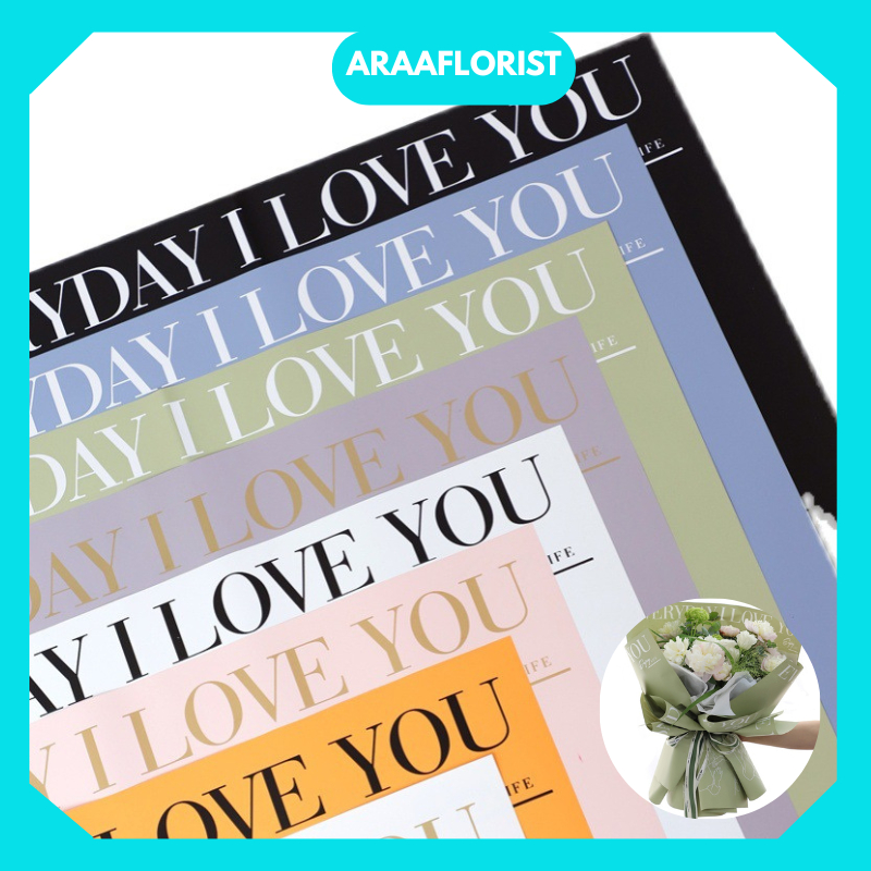 

KB030 KERTAS BUKET BUNGA CELLOPHANE FLORIST BOUQUET WATERPROOF VALANTINE