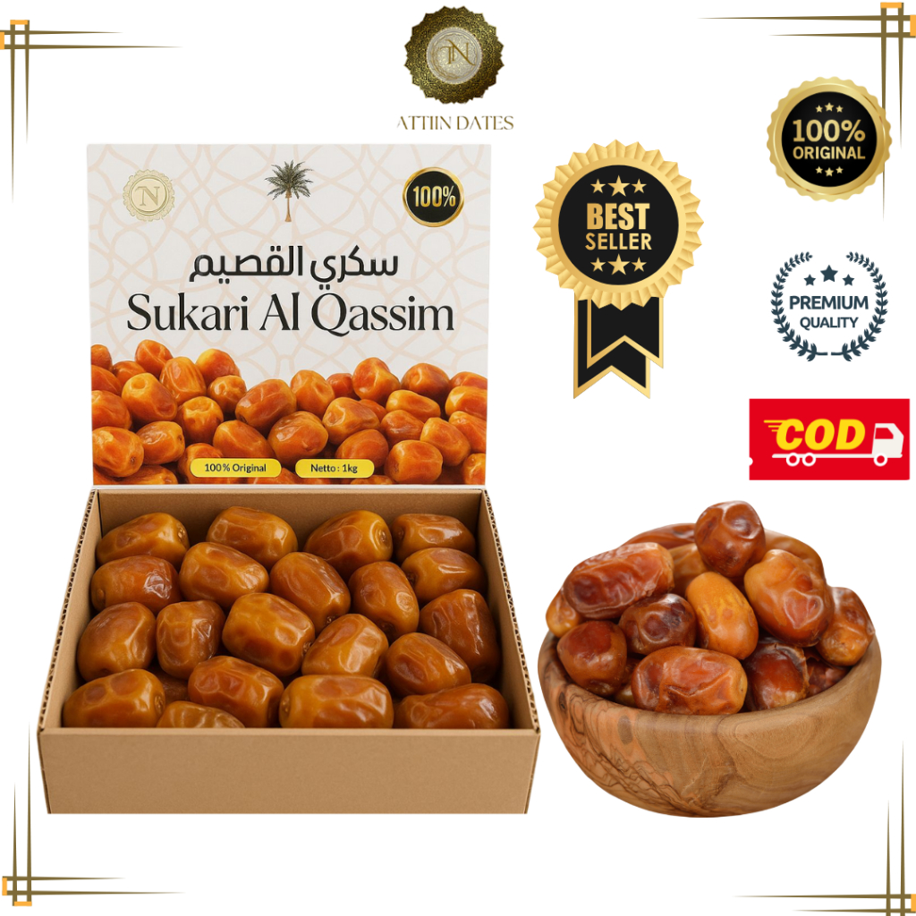 

KURMA SUKARI PREMIUM 1 KG / KURMA RAJA PREMIUM / SUKARI PREMIUM / KURMA MANIS LEMBUT