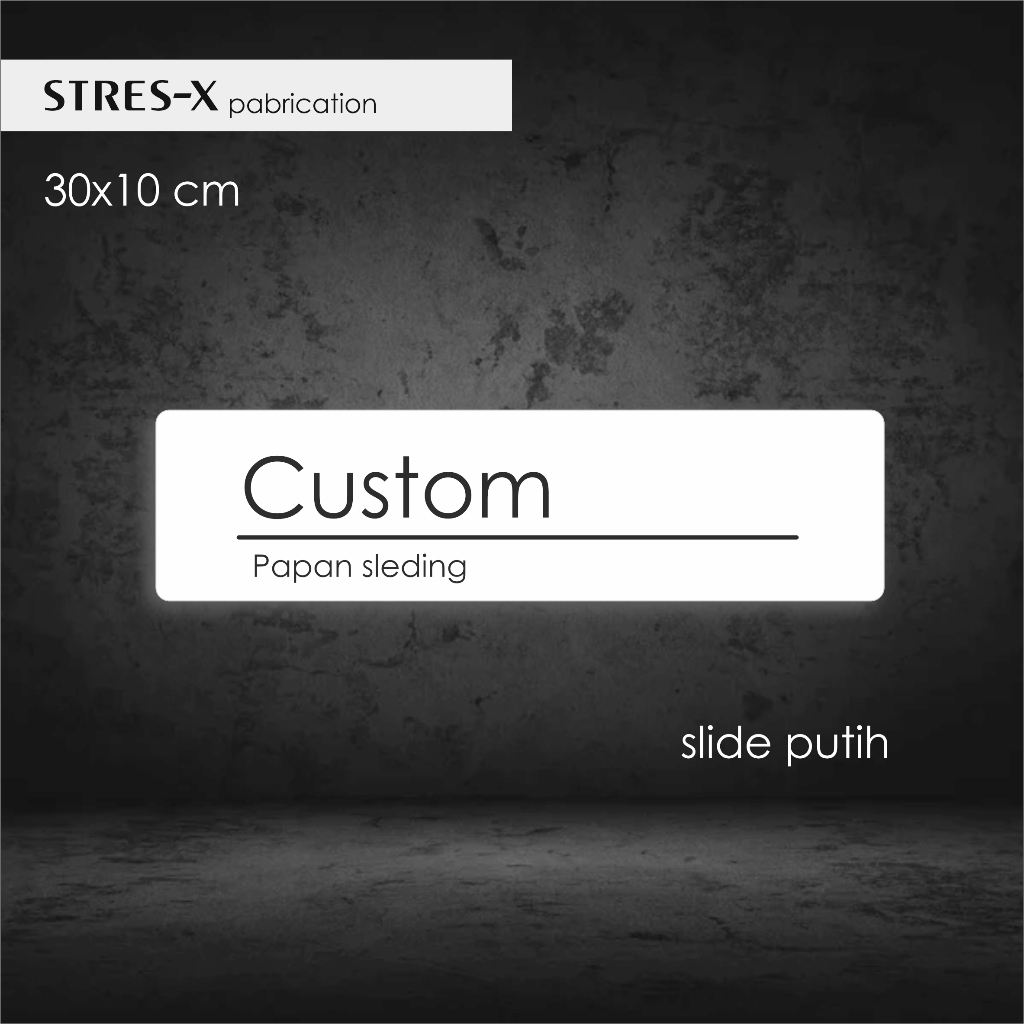 

RK PAPAN NAMA RUANGAN SLIDING costum tulisan