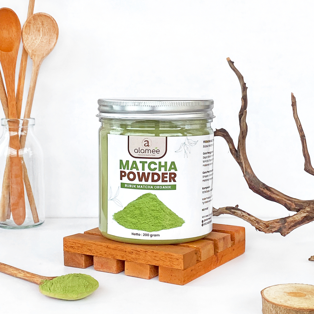 

ALAMEE Bubuk Matcha Powder Minuman Teh Matca Tea Bubuk Premium Tanpa Gula 200gr