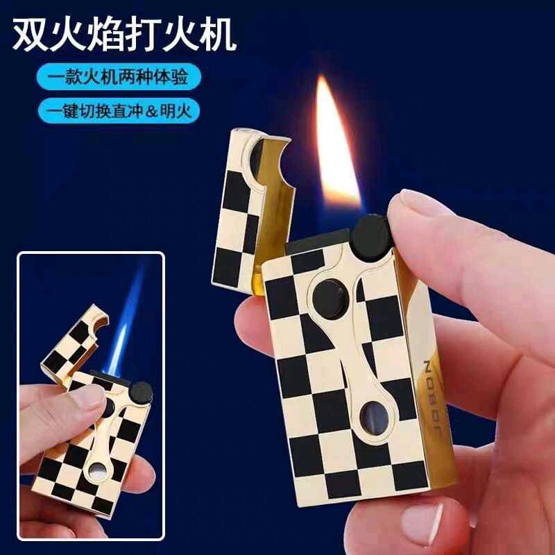 Mancis Korek Api Dual Api Jobon 360 Jet Torch Plus Api Lilin Gas jobon Lighter korek gas bisa di isi