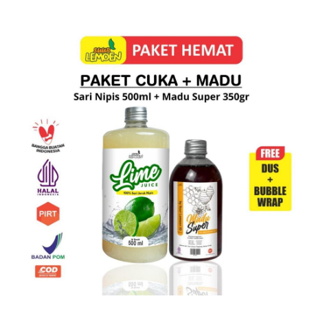 

SUUR LEMOEN Paket Sari Nipis 500 ml Madu Hutan Super 350 gram