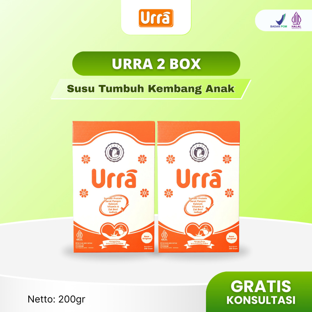 

[PAKET 2 BOX] URRA - Susu Kambing Saanen Untuk Anak