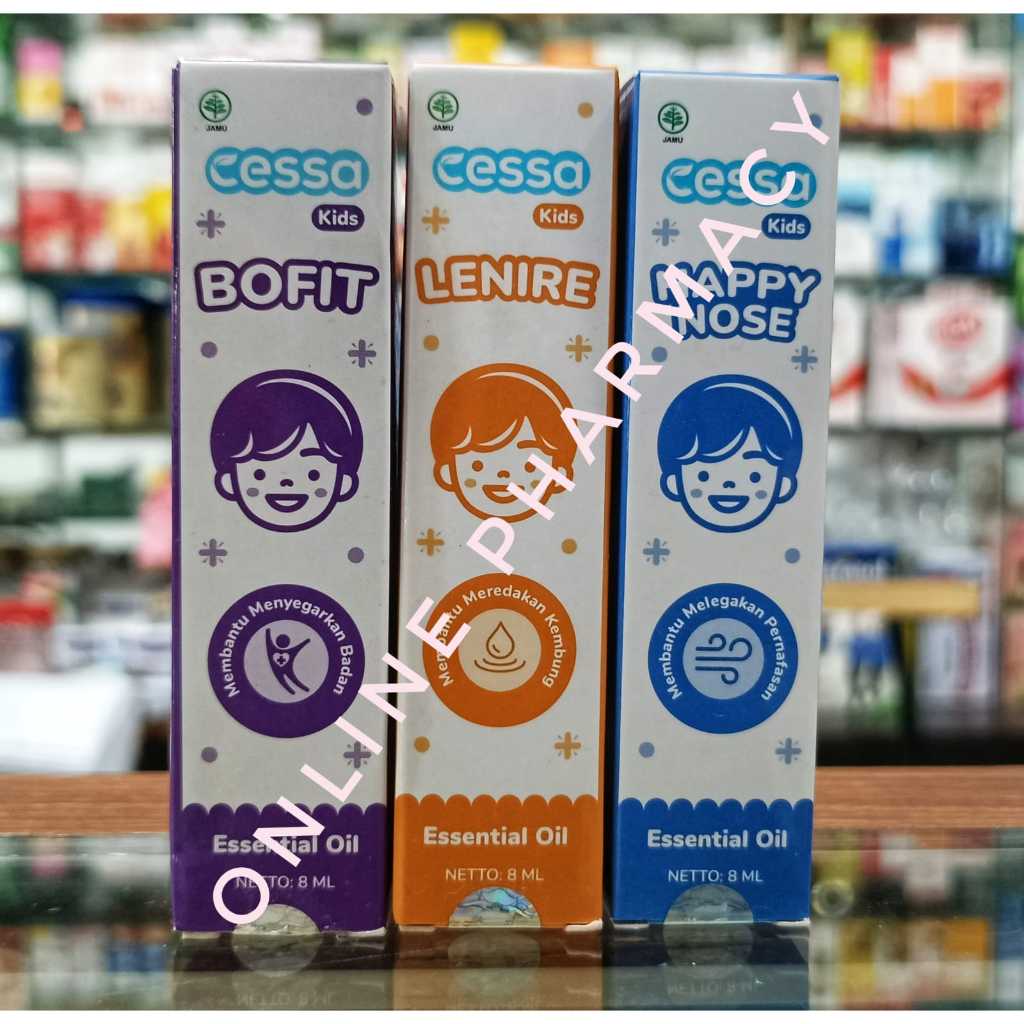 CESSA Essential Oil 8ml For Kids 2 - 8 Tahun - Cough n Flu Fedrop Bofit Itch Away Lenire - Flu Batuk
