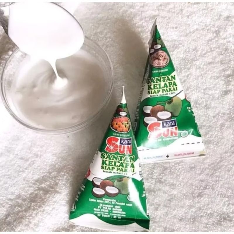 

Santan Kelapa Sun Kara memiliki berat 65 Ml.