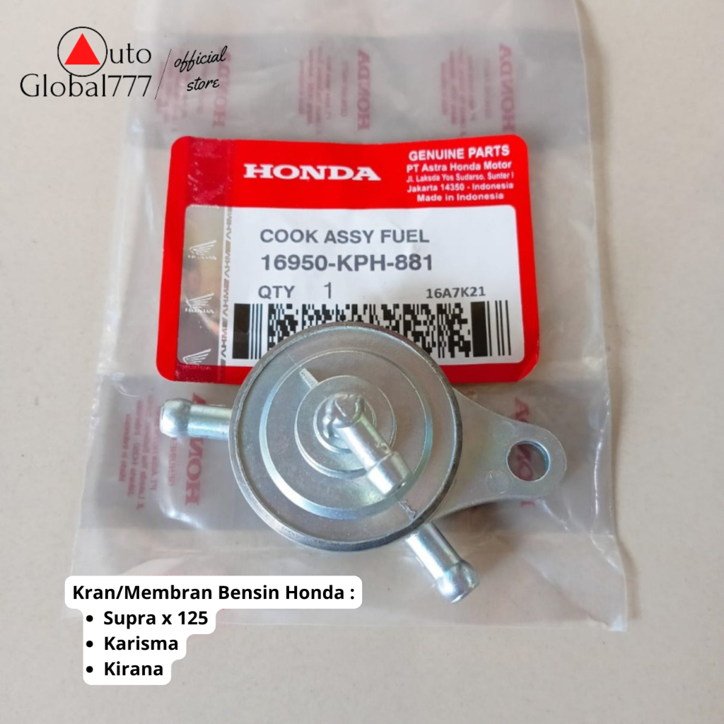 Kran Bensin Supra x 125 Membran Bensin Karisma Kirana