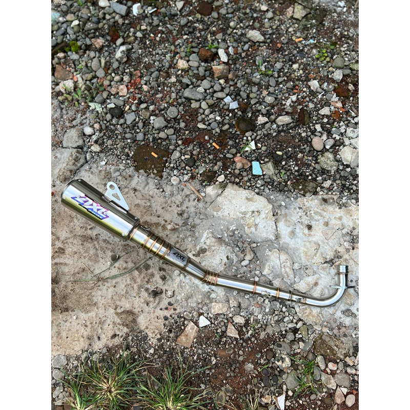 KNALPOT RACING KPH SUPRA X 125 KHARISMA MODEL KOLONG ORIGINAL AXL RACING EXHAUST