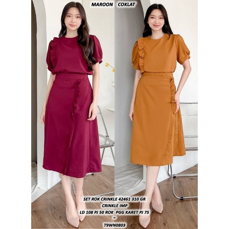SETELAN ROK CRINKLE 42461 AS