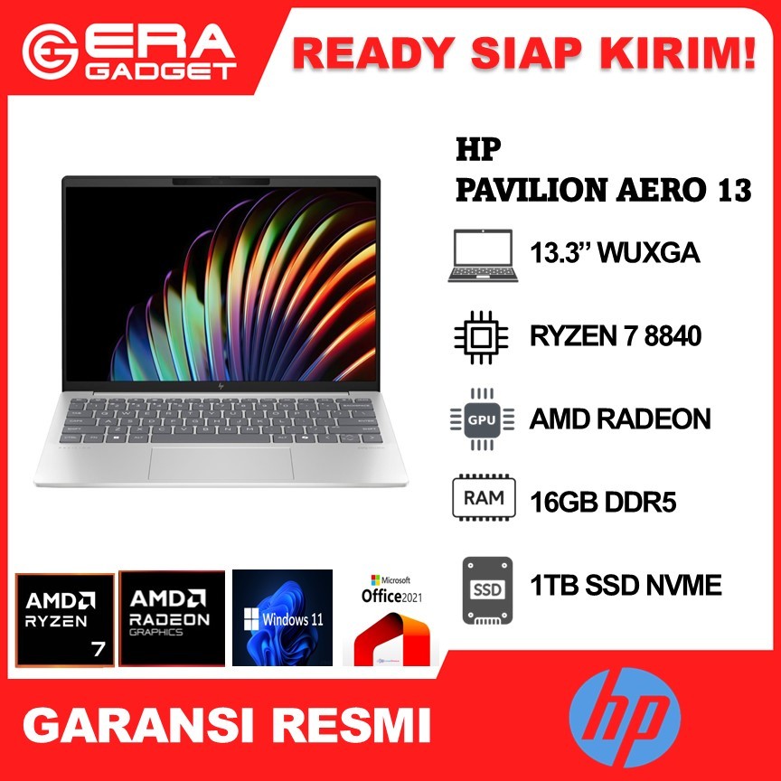 HP Pavilion Aero 13 Ryzen 7 8840 16GB 1TB W11+OHS 13.3WUXGA IPS