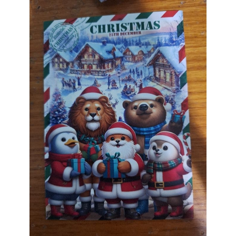 

kartu pos Wonder festival natal/Christmas postcard
