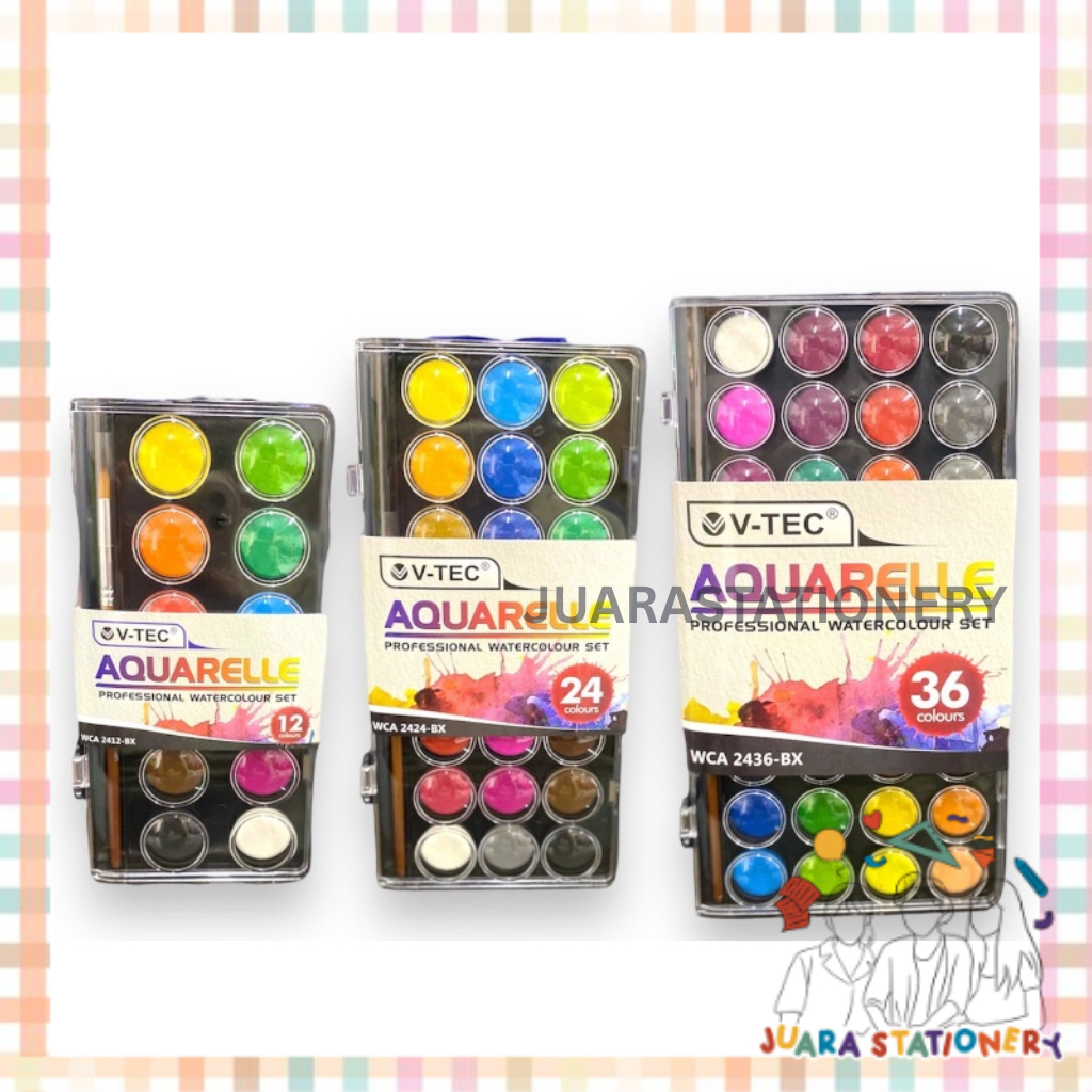 

JUARASTATIONERY V-Tec Aquarelle Watercolor Cake - Cat Air VTec Warna