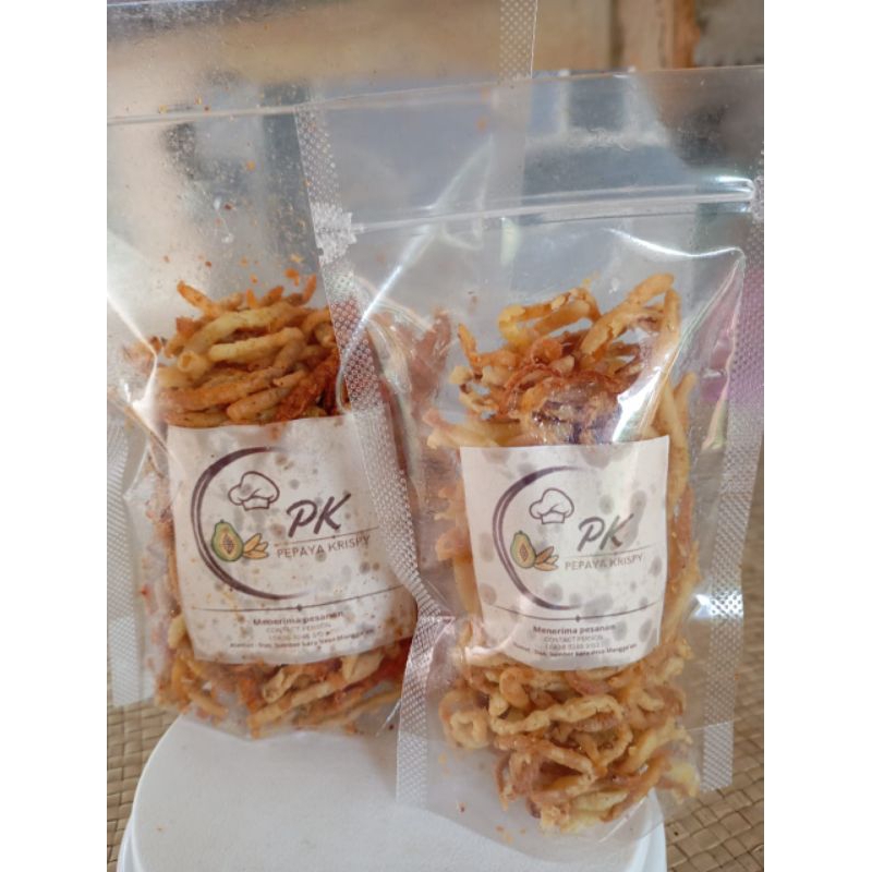 

kripik pepaya berat=50g