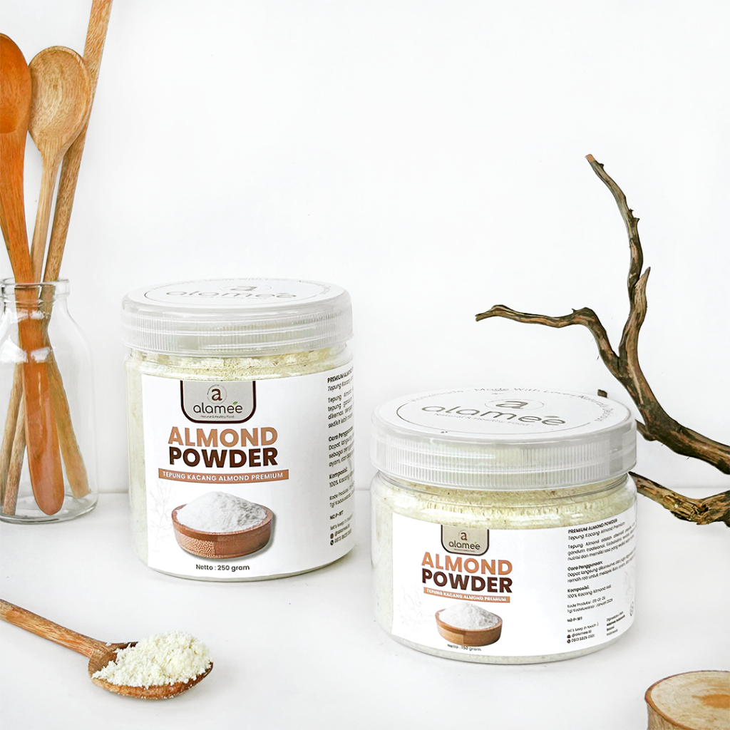 

ALAMEE Tepung Almond Powder Flour Bubuk Almon Halus Untuk Kue Gluten Free