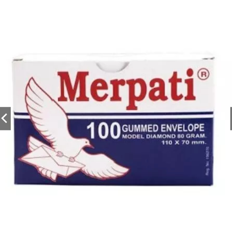

Amplop Kecil Merpati / Amplop Undangan Putih 110 x 70 Mm Isi 100 Lembar