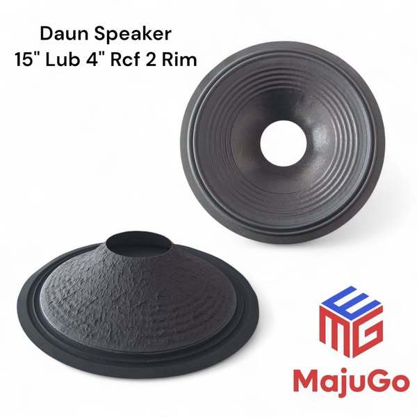 Daun Speaker 15 inch Lubang 4'' RCF 2 Rim tinggi 8cm
