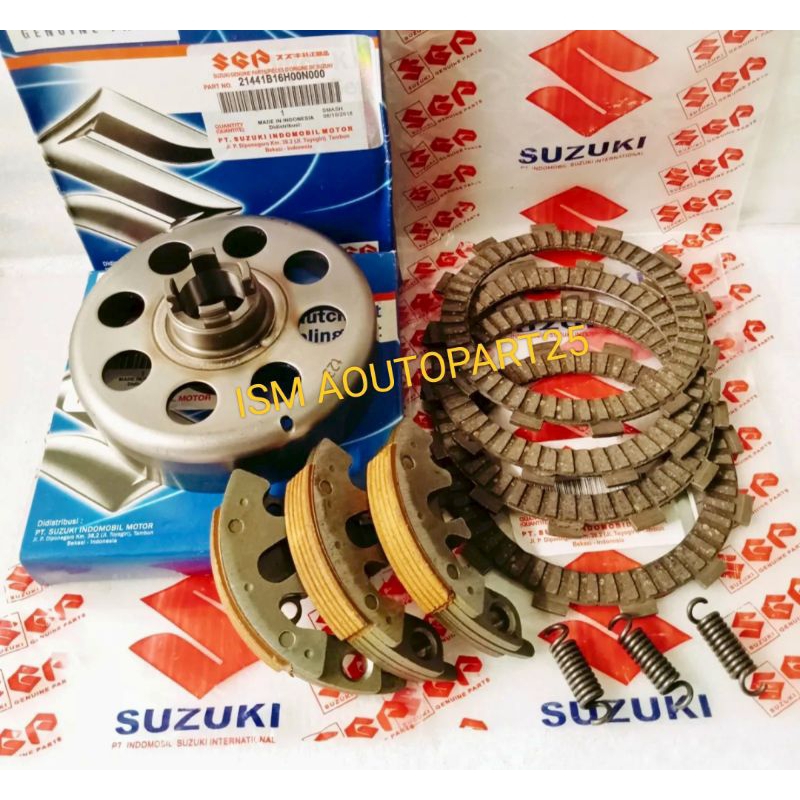 Paket Kopling mangkok ganda+Kampas ganda only+Plat kopling Suzuki smash 110,Smash Old new