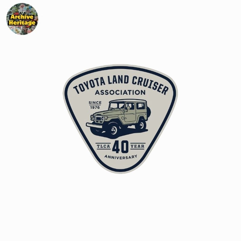 sticker T0y0ta Land Cruiser Association 40 years anniversary stiker