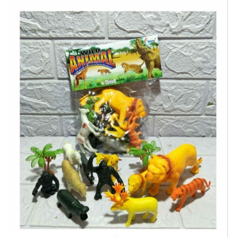 WILD ANIMAL KANTONG MAINAN FIGUR ANIMAL