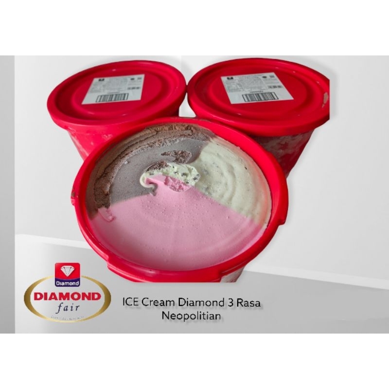 

ICE CREAM DIAMOND 8 LITER 3 RASA NEOPOLTIAN CHOCO CHIPS