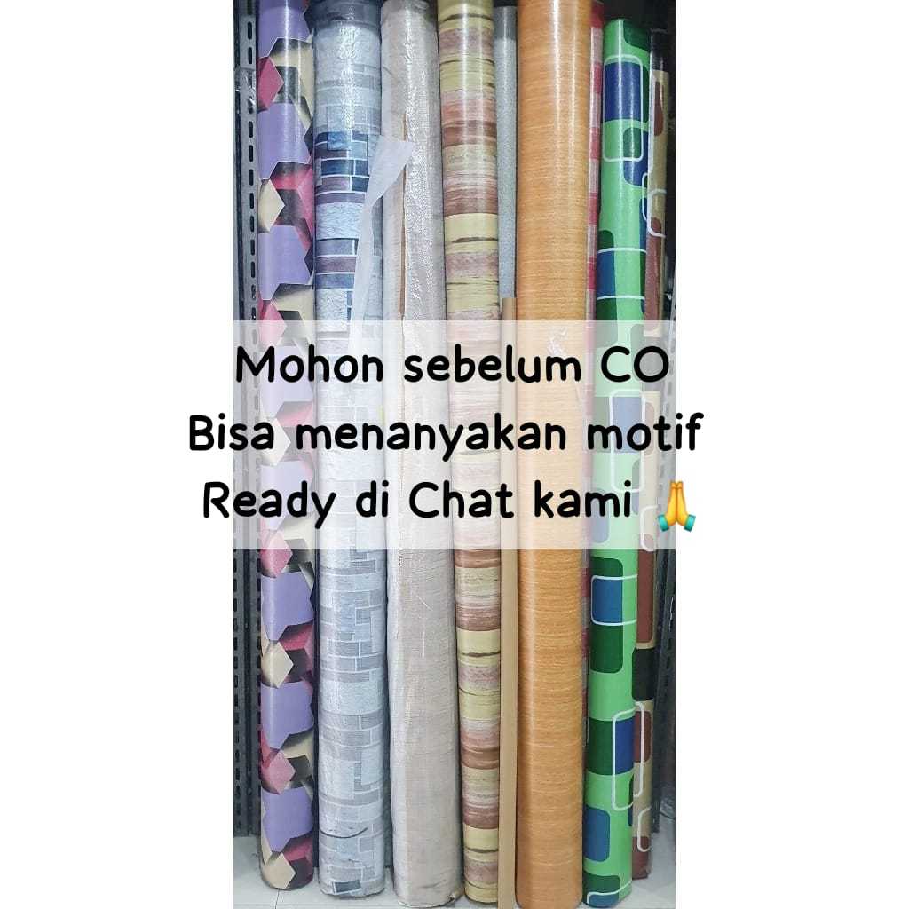 SAGA Karpet Plastik Lantai Vinyl Tebal Meteran atau ROLL LEBAR 2m