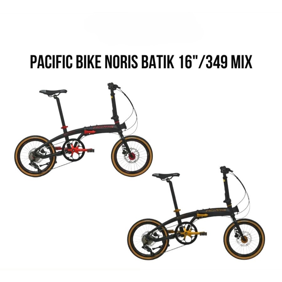 SEPEDA LIPAT PACIFIC BIKE NORIS BATIK 16"/349 MIX
