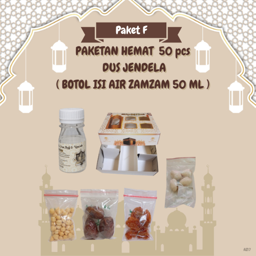 

paketan hemat pistasio jendela untuk oleh oleh haji dan umroh 50 pcs (botol isi air zam zam 50 ml)