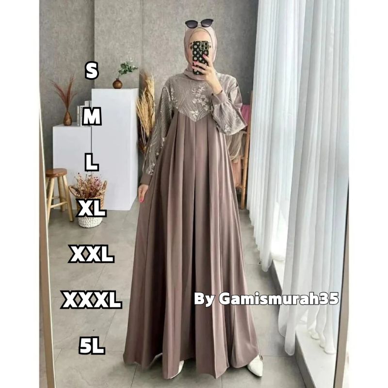IRENA DRESS  Terbaru Gamis  Burkat Gamis Elegan Simple Gamis Kekinian Gamis Burkat Mewah Dress Terba