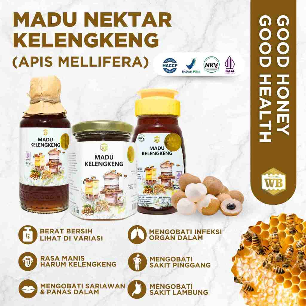 

WB Wild Bee - Madu Kelengkeng / Lebah Apis Melifera - Kemasan Try Kit - Beli 10 Gratis 1