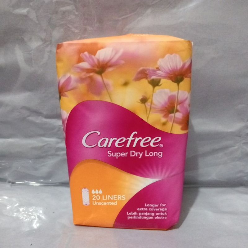 Carefree Super Dry Long 20Liners Unscented