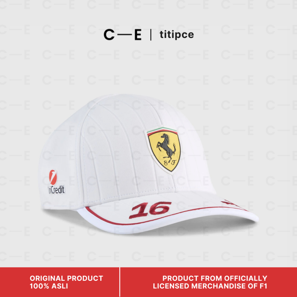 Scuderia Ferrari F1 PUMA 2025 Miami GP Charles Leclerc Driver Cap Hat