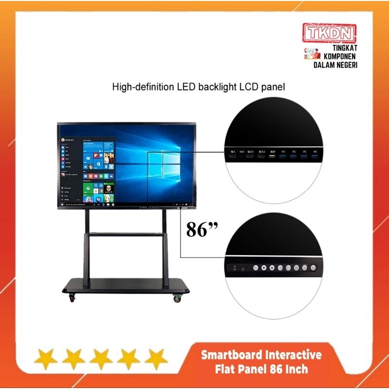 Smartboard Interactive Flat Panel 86 Inch Original