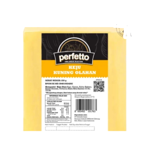 

Perfetto Cheese Keju Red Cheddar | Yellow Cheddar | Emmental | Parmesan Block