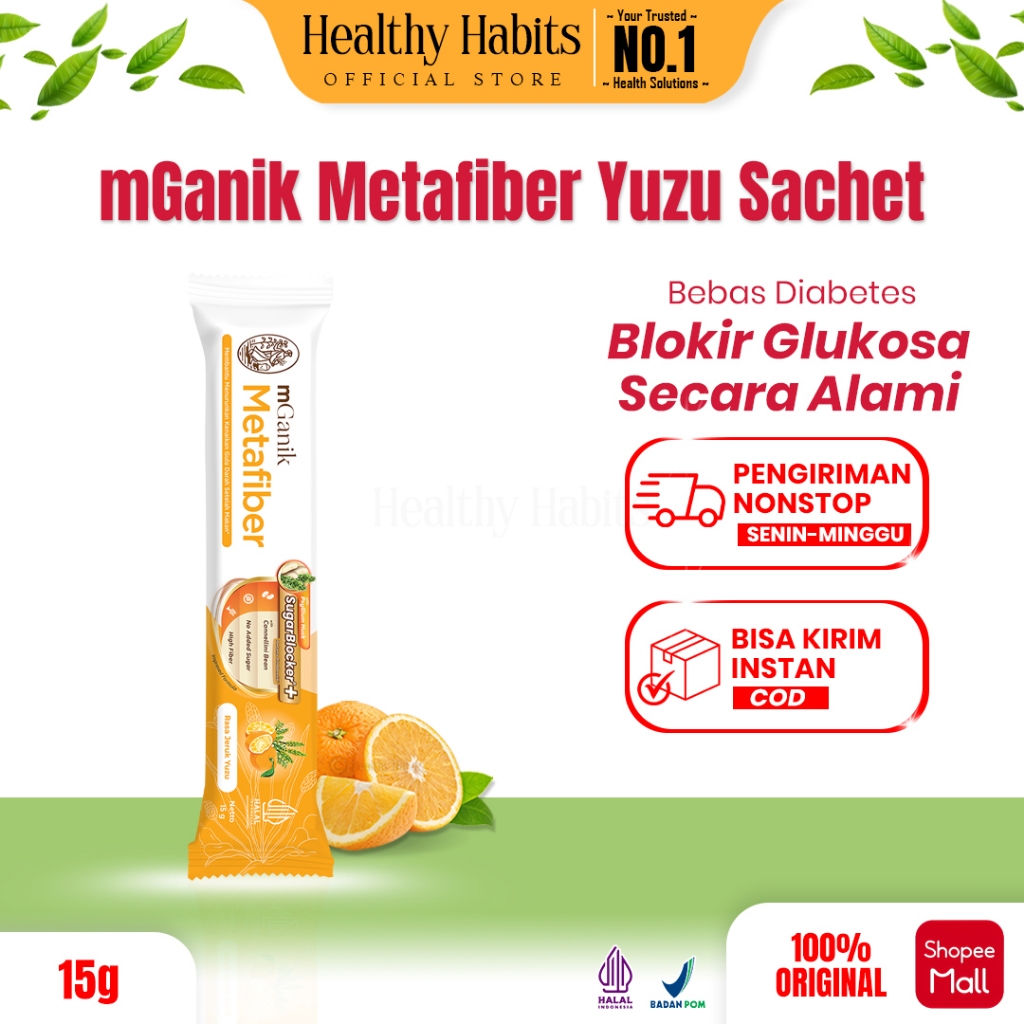 mGanik - Metafiber Jeruk Yuzu Ecer Sachet