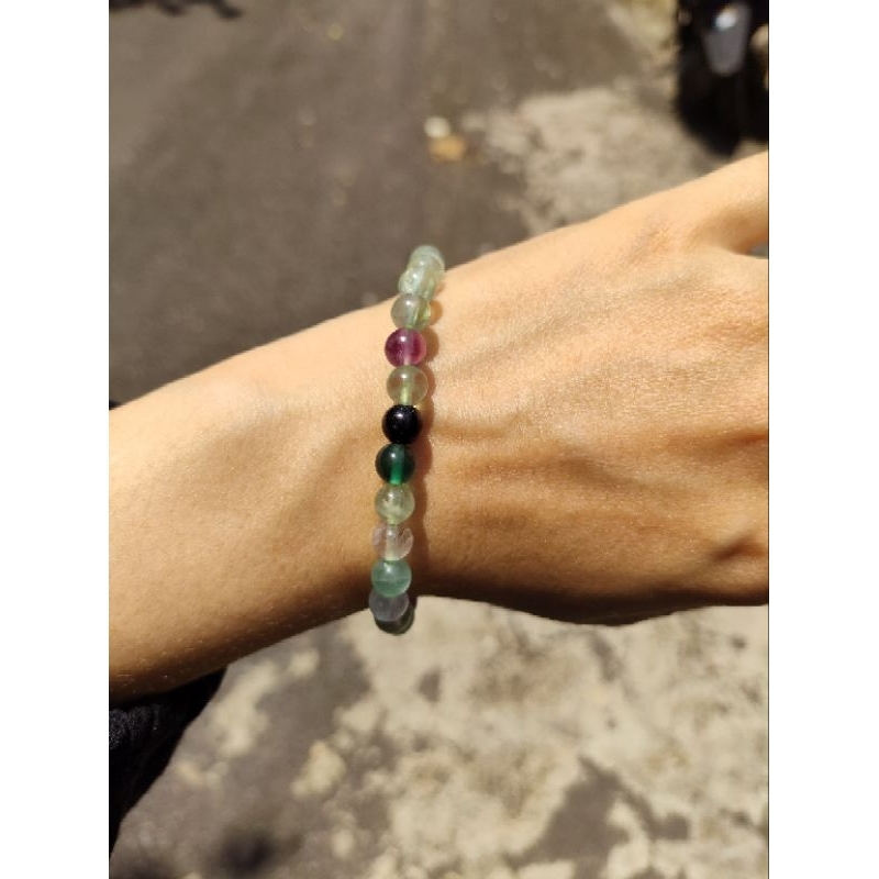 Crystal Cosset Fluorite Bracelet