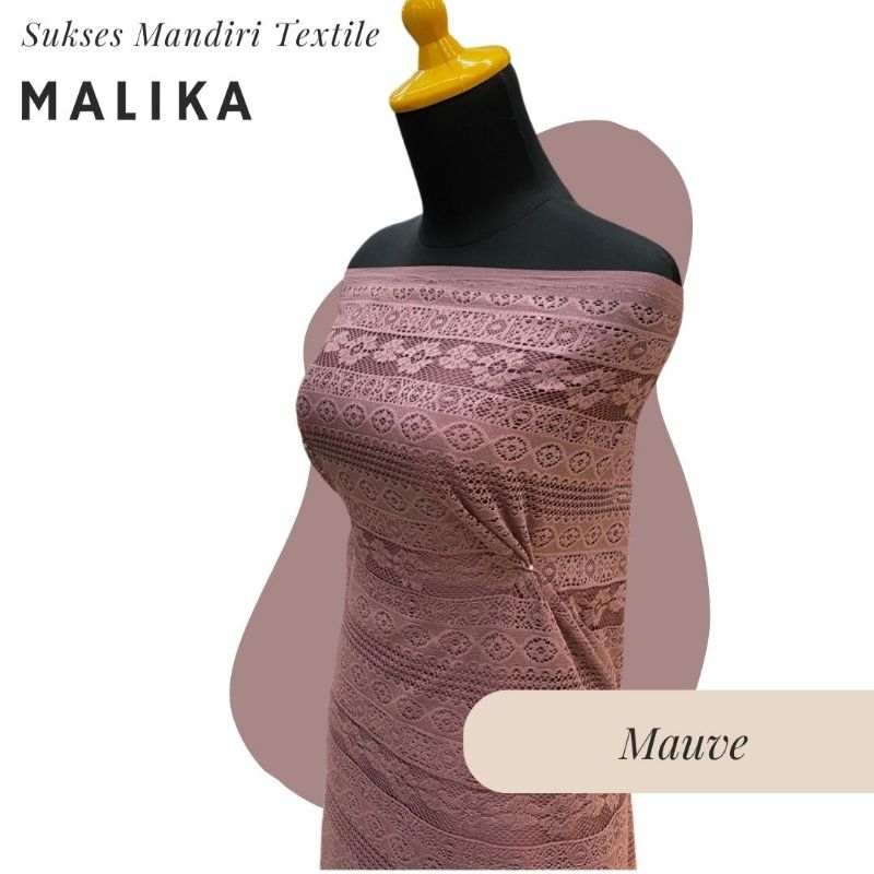 [MALIKA] Brokat Brukat Tile Victoria Premium Mewah Warna Ungu Mauve  | Harga ½ meter = 50 cm (Bahan 