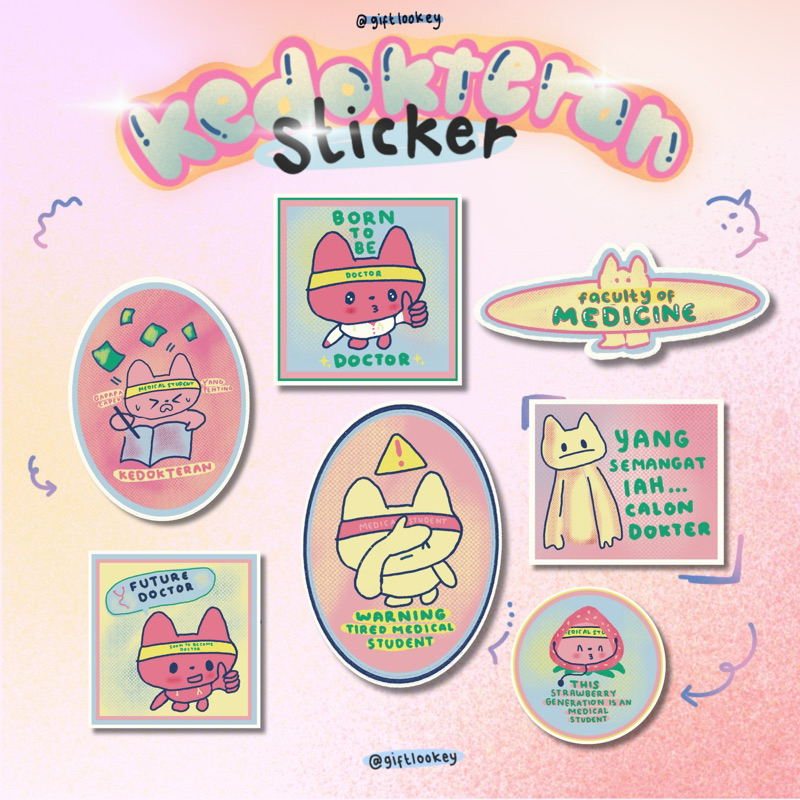 

[KEDOKTERAN] Sticker Fakultas/Sticker Lucu/Sticker Aesthetic/Sticker Kiss Cut
