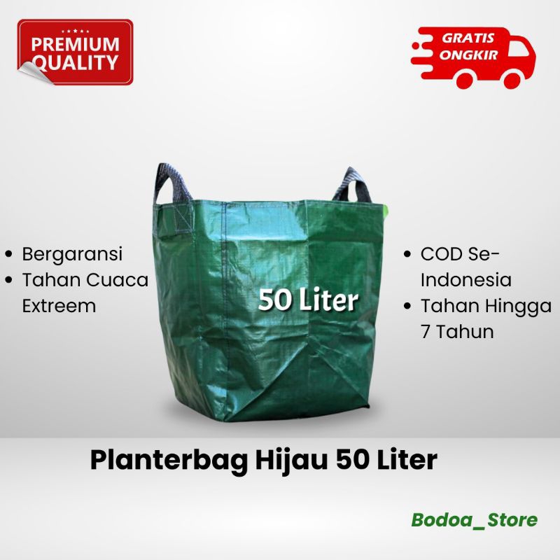 Planter bag 50 liter hijau terlaris dan bergaransi