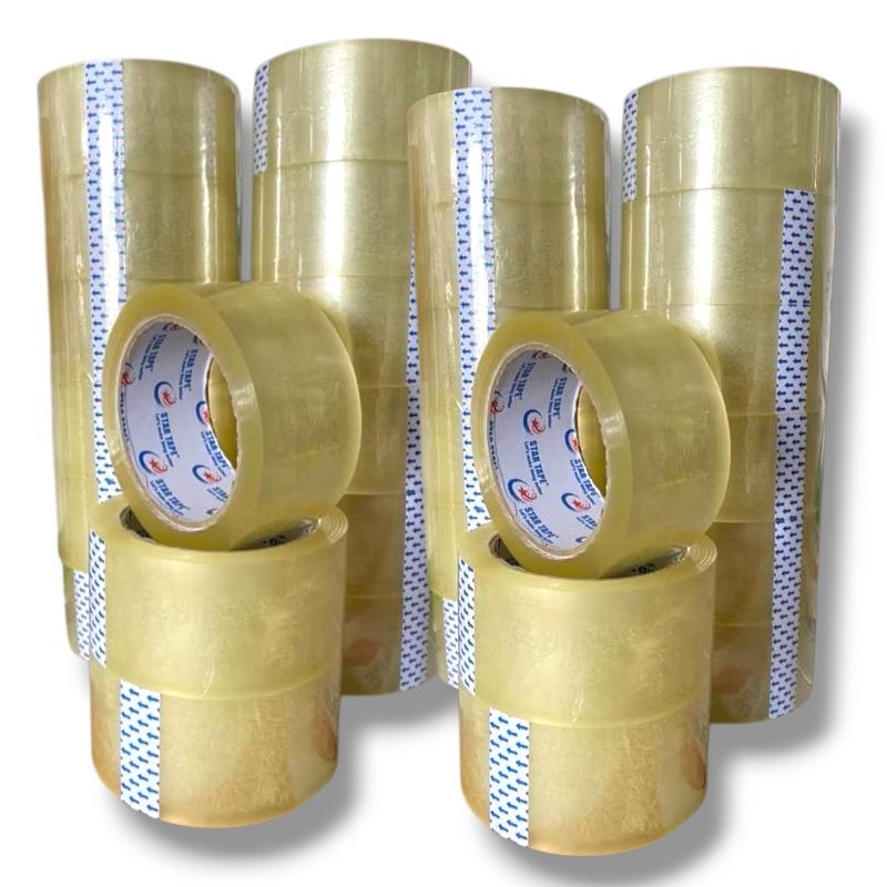 

1 Slop Lakban Bening Star Tape 100 Yard - Isi 6 pcs Lakban