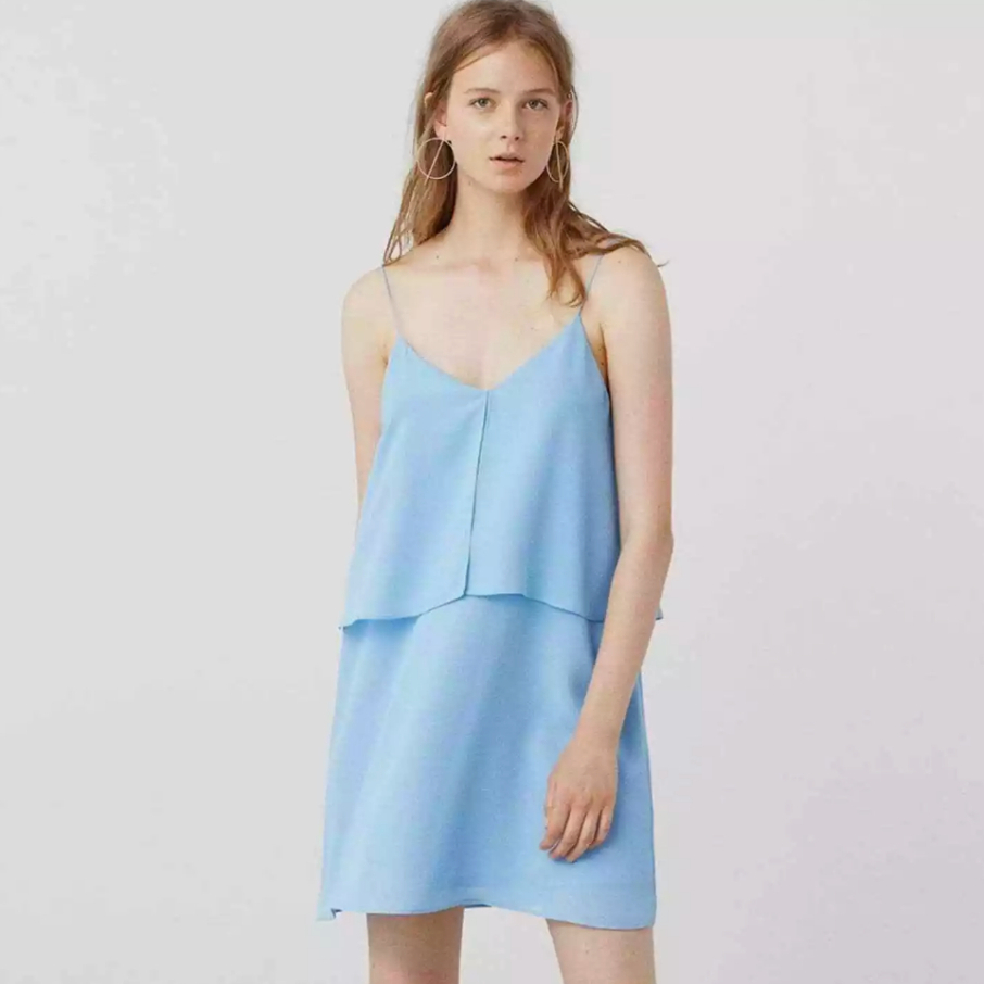 Mango Dress - Light Blue