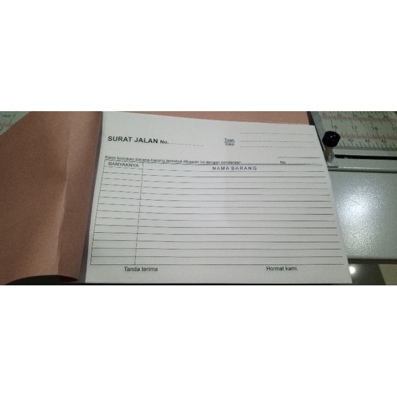 

Surat Jalan 1ply 2ply 3ply / Bisa Custom Surat Jalan Perusahaan 1Warna 2Warna 3Warna / 1Folio 1/2Folio 1/4 Folio / Surat Jalan Toko